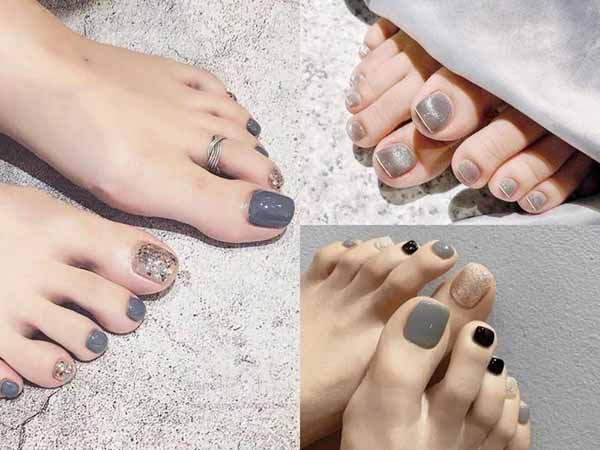 Những màu sơn nail phổ biến cho chân đen hiện nay