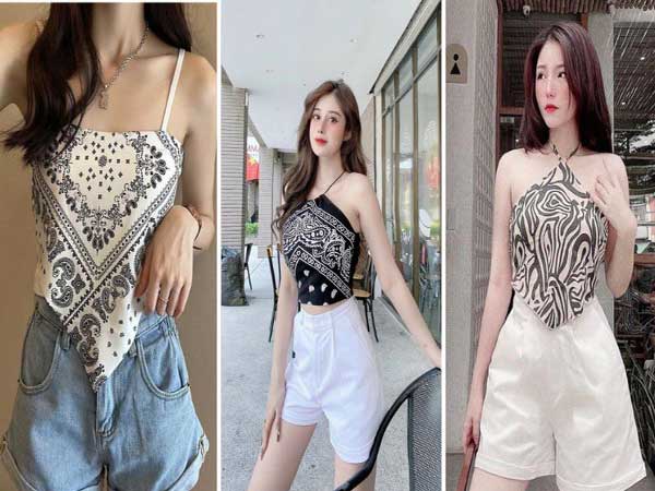 Phối áo yếm cùng với quần Short