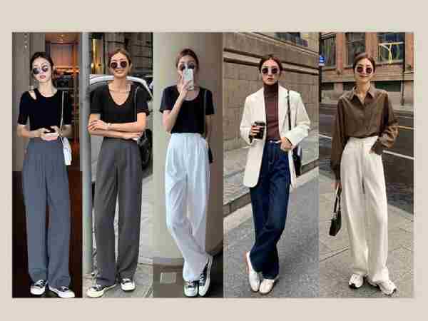 Các kiểu quần ống rộng phổ biến cho học sinh